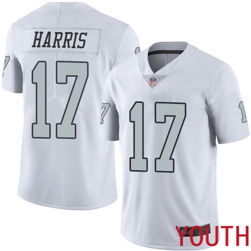 Oakland Raiders Limited White Youth Dwayne Harris Jersey NFL Football #17 Rush Vapor Untouchable Jersey->women nfl jersey->Women Jersey